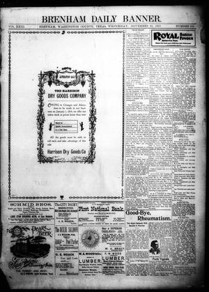 Brenham Daily Banner. (Brenham, Tex.), Vol. 23, No. 288, Ed. 1 Wednesday, November 30, 1898