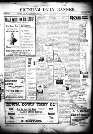Brenham Daily Banner. (Brenham, Tex.), Vol. 24, No. 290, Ed. 1 Saturday, November 25, 1899