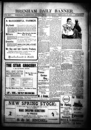 Brenham Daily Banner. (Brenham, Tex.), Vol. 25, No. 50, Ed. 1 Wednesday, February 28, 1900