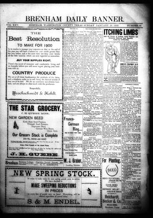 Brenham Daily Banner. (Brenham, Tex.), Vol. 25, No. 24, Ed. 1 Sunday, January 28, 1900