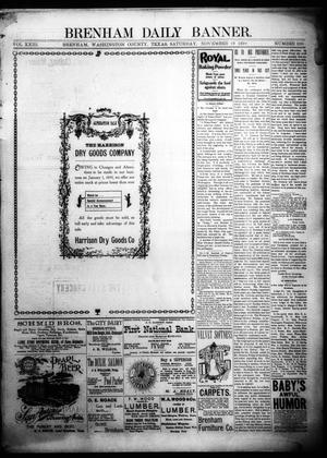 Brenham Daily Banner. (Brenham, Tex.), Vol. 23, No. 280, Ed. 1 Saturday, November 19, 1898