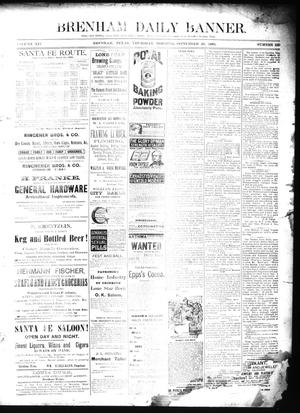 Brenham Daily Banner. (Brenham, Tex.), Vol. 14, No. 229, Ed. 1 Thursday, September 26, 1889