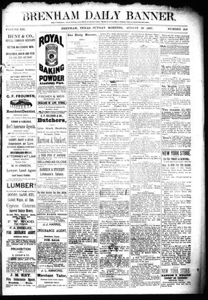 Primary view of object titled 'Brenham Daily Banner. (Brenham, Tex.), Vol. 12, No. 208, Ed. 1 Sunday, August 28, 1887'.