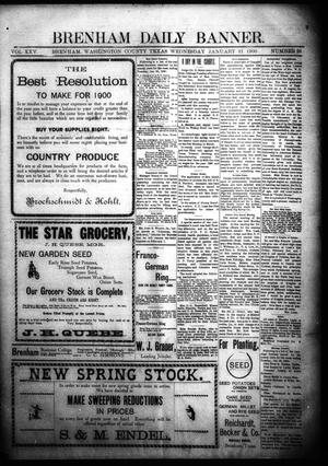 Brenham Daily Banner. (Brenham, Tex.), Vol. 25, No. 26, Ed. 1 Wednesday, January 31, 1900