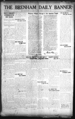 The Brenham Daily Banner (Brenham, Tex.), Vol. 29, No. 175, Ed. 1 Friday, October 25, 1912