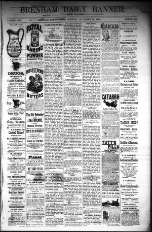 Brenham Daily Banner. (Brenham, Tex.), Vol. 8, No. 232, Ed. 1 Friday, September 28, 1883