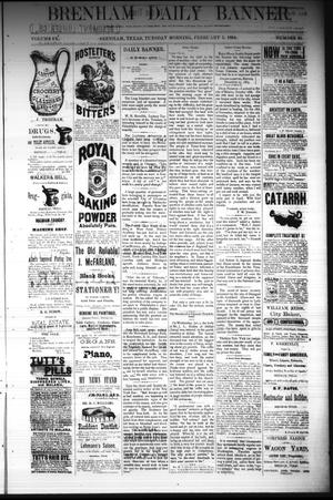 Brenham Daily Banner. (Brenham, Tex.), Vol. 9, No. 30, Ed. 1 Tuesday, February 5, 1884