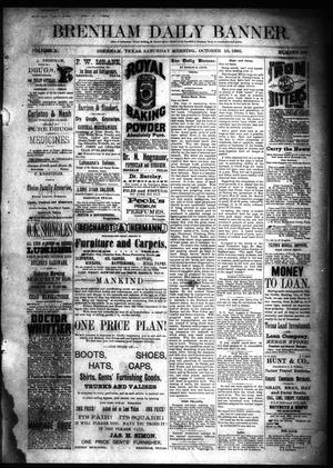 Brenham Daily Banner. (Brenham, Tex.), Vol. 10, No. 250, Ed. 1 Saturday, October 10, 1885