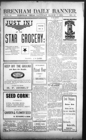 Brenham Daily Banner. (Brenham, Tex.), Vol. 28, No. 58, Ed. 1 Saturday, March 7, 1903