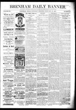 Brenham Daily Banner. (Brenham, Tex.), Vol. 12, No. 43, Ed. 1 Saturday, February 19, 1887