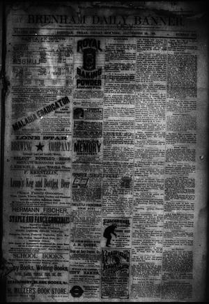 Brenham Daily Banner. (Brenham, Tex.), Vol. 13, No. 228, Ed. 1 Friday, September 28, 1888