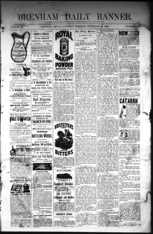 Brenham Daily Banner. (Brenham, Tex.), Vol. 9, No. 243, Ed. 1 Saturday, September 27, 1884