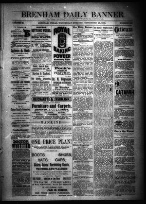 Brenham Daily Banner. (Brenham, Tex.), Vol. 10, No. 228, Ed. 1 Wednesday, September 23, 1885
