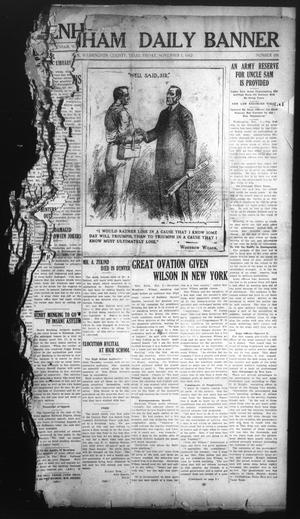Brenham Daily Banner (Brenham, Tex.), Vol. 29, No. 181, Ed. 1 Friday, November 1, 1912