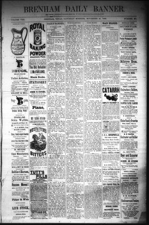 Brenham Daily Banner. (Brenham, Tex.), Vol. 8, No. 281, Ed. 1 Saturday, November 24, 1883