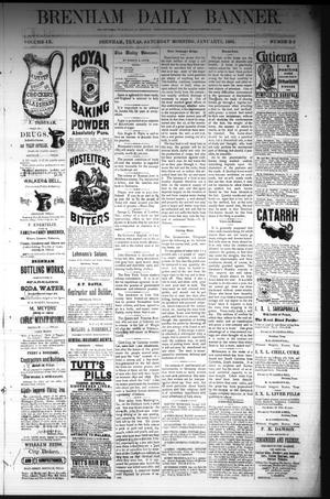Brenham Daily Banner. (Brenham, Tex.), Vol. 9, No. 5, Ed. 1 Saturday, January 5, 1884