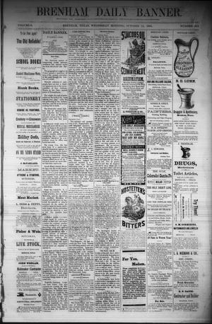 Brenham Daily Banner. (Brenham, Tex.), Vol. 6, No. 244, Ed. 1 Wednesday, October 12, 1881