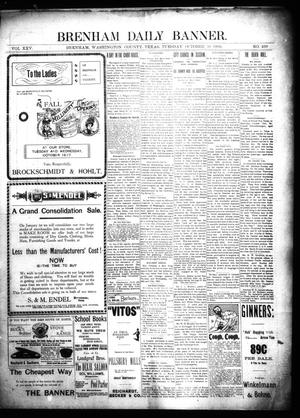 Brenham Daily Banner. (Brenham, Tex.), Vol. 25, No. 239, Ed. 1 Tuesday, October 16, 1900