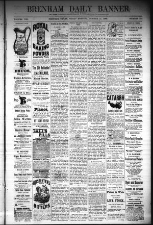 Brenham Daily Banner. (Brenham, Tex.), Vol. 8, No. 244, Ed. 1 Friday, October 12, 1883