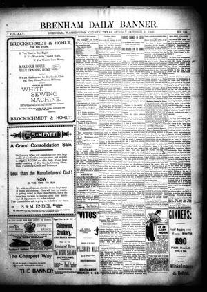 Brenham Daily Banner. (Brenham, Tex.), Vol. 25, No. 244, Ed. 1 Sunday, October 21, 1900
