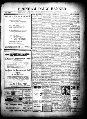 Brenham Daily Banner. (Brenham, Tex.), Vol. 25, No. 222, Ed. 1 Wednesday, September 26, 1900