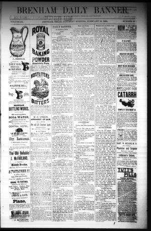 Brenham Daily Banner. (Brenham, Tex.), Vol. 9, No. 40, Ed. 1 Saturday, February 16, 1884