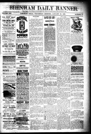 Brenham Daily Banner. (Brenham, Tex.), Vol. 13, No. 15, Ed. 1 Wednesday, January 18, 1888