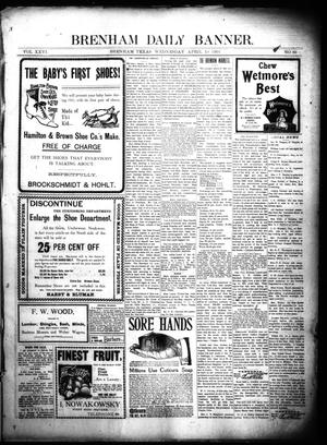 Brenham Daily Banner. (Brenham, Tex.), Vol. 26, No. 86, Ed. 1 Wednesday, April 10, 1901