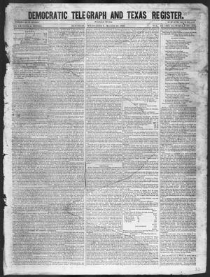 Primary view of object titled 'Democratic Telegraph and Texas Register (Houston, Tex.), Vol. 11, No. 11, Ed. 1, Wednesday, March 18, 1846'.