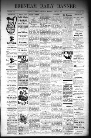 Brenham Daily Banner. (Brenham, Tex.), Vol. 8, No. 143, Ed. 1 Saturday, June 16, 1883