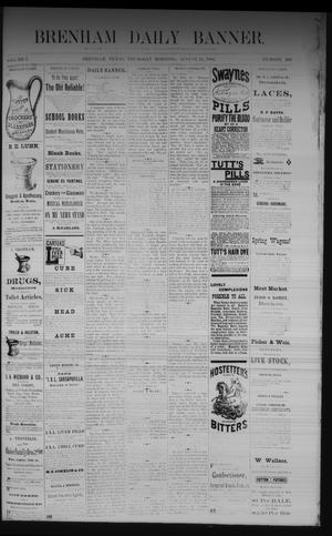 Brenham Daily Banner. (Brenham, Tex.), Vol. 7, No. 202, Ed. 1 Thursday, August 24, 1882
