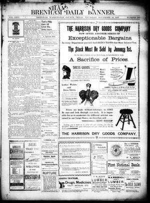 Brenham Daily Banner. (Brenham, Tex.), Vol. 22, No. 287, Ed. 1 Thursday, November 25, 1897