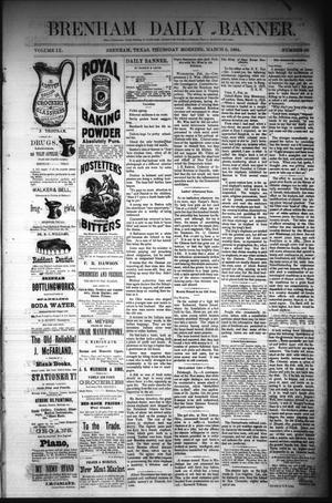 Brenham Daily Banner. (Brenham, Tex.), Vol. 9, No. 56, Ed. 1 Thursday, March 6, 1884