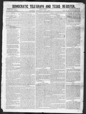Primary view of object titled 'Democratic Telegraph and Texas Register (Houston, Tex.), Vol. 11, No. 26, Ed. 1, Wednesday, July 1, 1846'.