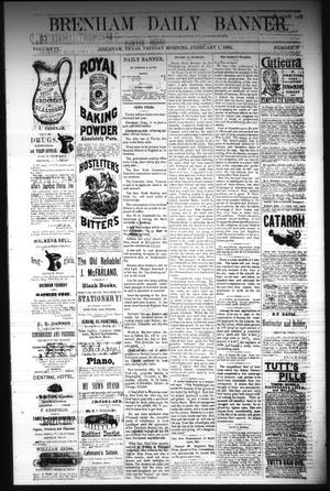Brenham Daily Banner. (Brenham, Tex.), Vol. 9, No. 27, Ed. 1 Friday, February 1, 1884