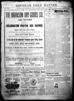 Brenham Daily Banner. (Brenham, Tex.), Vol. 23, No. 298, Ed. 1 Sunday, December 11, 1898