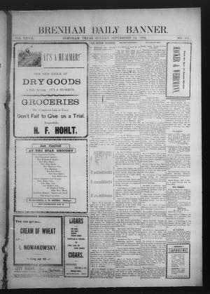 Brenham Daily Banner. (Brenham, Tex.), Vol. 27, No. 161, Ed. 1 Sunday, September 14, 1902