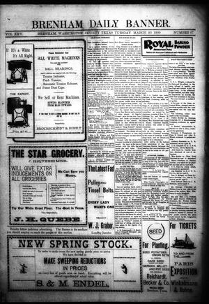 Brenham Daily Banner. (Brenham, Tex.), Vol. 25, No. 67, Ed. 1 Tuesday, March 20, 1900
