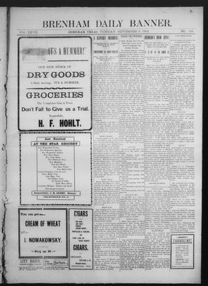 Brenham Daily Banner. (Brenham, Tex.), Vol. 27, No. 156, Ed. 1 Tuesday, September 9, 1902