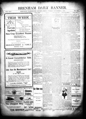 Brenham Daily Banner. (Brenham, Tex.), Vol. 25, No. 256, Ed. 1 Sunday, November 4, 1900