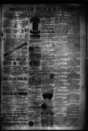 Brenham Daily Banner. (Brenham, Tex.), Vol. 13, No. 226, Ed. 1 Thursday, September 27, 1888