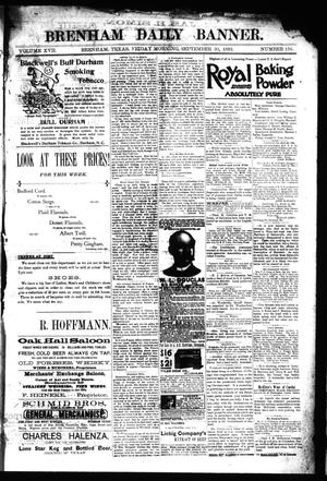 Brenham Daily Banner. (Brenham, Tex.), Vol. 17, No. 156, Ed. 1 Friday, September 30, 1892