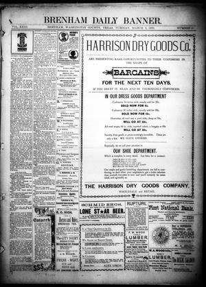Brenham Daily Banner. (Brenham, Tex.), Vol. 23, No. 60, Ed. 1 Tuesday, March 8, 1898