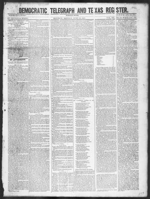 Democratic Telegraph and Texas Register (Houston, Tex.), Vol. 12, No. 24, Ed. 1, Monday, June 14, 1847