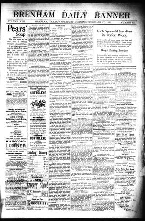 Brenham Daily Banner. (Brenham, Tex.), Vol. 17, No. 42, Ed. 1 Wednesday, February 17, 1892