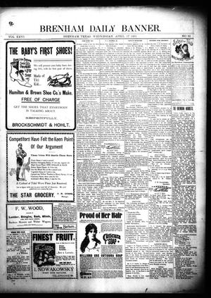 Brenham Daily Banner. (Brenham, Tex.), Vol. 26, No. 92, Ed. 1 Wednesday, April 17, 1901