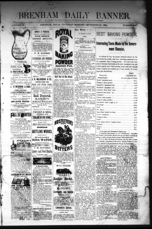 Brenham Daily Banner. (Brenham, Tex.), Vol. 9, No. 241, Ed. 1 Thursday, September 25, 1884