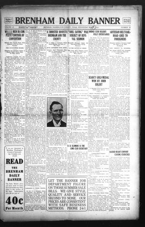Primary view of object titled 'Brenham Daily Banner (Brenham, Tex.), Vol. 29, No. 55, Ed. 1 Wednesday, May 29, 1912'.