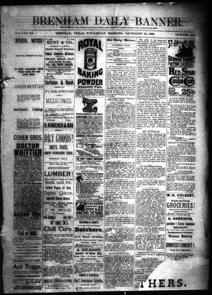 Brenham Daily Banner. (Brenham, Tex.), Vol. 11, No. 204, Ed. 1 Wednesday, December 22, 1886