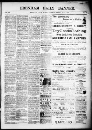 Brenham Daily Banner. (Brenham, Tex.), Vol. 20, No. 42, Ed. 1 Sunday, February 17, 1895
